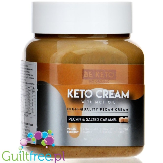 BeKeto Keto Krem™ Pecan & Salted Caramel - krem pekanowo-karmelowy z MCT
