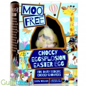 Moo Free Choccy Eggsplotion Easter Egg - jajo wielkanocne bez mleka z wegańskiej czekolady z piankami marshmallow