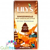 Lily's Sweets Milk Chocolate Gingerbread - keto mleczna czekolada bez cukru ze stewią
