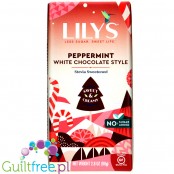 Lily's Sweets White Chocolate Peppermint Bar - miętowa biała czekolada bez cukru tylko ze stewią i erytrolem