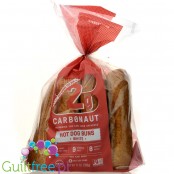 Carbonaut White Hot Dog Buns - Keto hot dog buns, 6 pcs, 2g net carbs