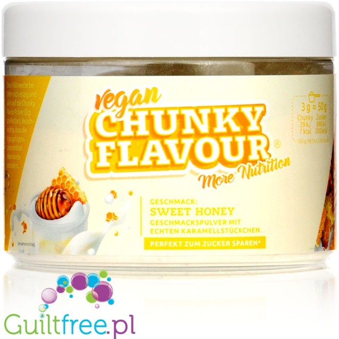 More Nutrition Chunky Flavor Sweet Honey 250g - wegański aromat w proszku, Miód