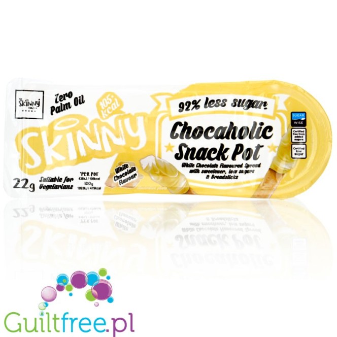 The Skinny Food Co Chocaholic Snack Pot, White Chocolate & Grissini breadsticks