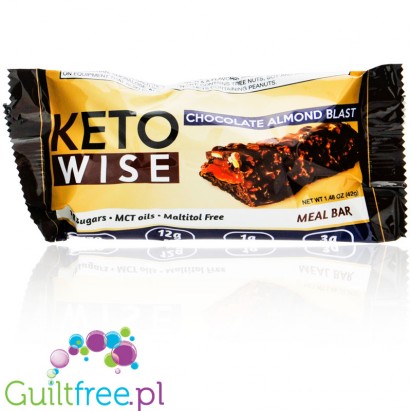 Healthsmart Keto Wise Meal Replacement Bar, Chocolate Almond Blast