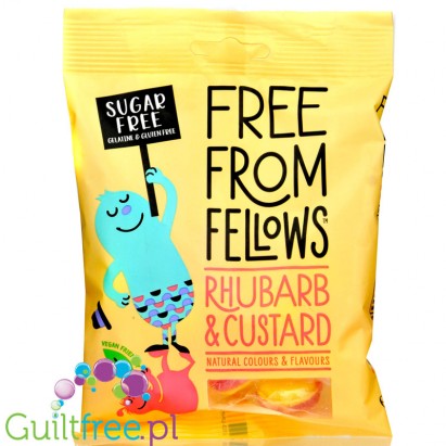 Free From Fellows Rhubarb & Custard - cukierki bez cukru