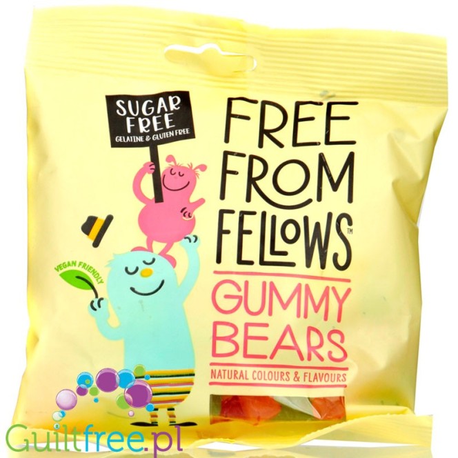 Free From Fellows sugar free, gluten free Gummy Bears, no gelatine
