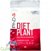 Phd Diet Plant Protein 1kg Strawberries & Cream - wegańska odżywka białkowa, Truskawki w Śmietanie