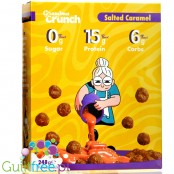 Grandma Crunch Keto Cereal Salted Caramel - wegańskie płatki śniadaniowe bez cukru 50% białka