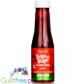 Ostrovit Strawberry Sauce - wegański syrop bez cukru o smaku truskawkowym 15kcal