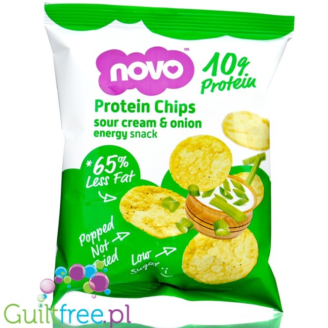 Novo Foods Chipsy Proteinowe Śmietanka & Cebulka