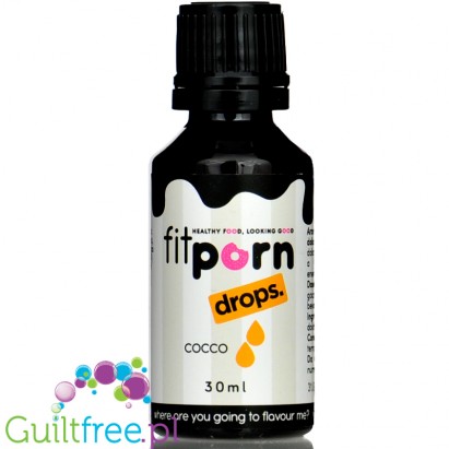FitPrn Drip Zero Flavdrops Cocco - słodzone krople smakowe, Kokos