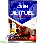 USN DietFuel Ultra Lean Meal Replacement Chocolate - koktajl białkowy, substytut posiłku, smak Czekoladowy