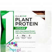 Rule1 R1 Plant Protein Chocolate Fudge, saszetka - wegańska odżywka białkowa bez cukru, bez soi