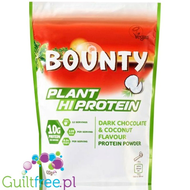 Bounty Plant Hi-Protein Dark Chocolate Coconut - wegańska odżywka białkowa