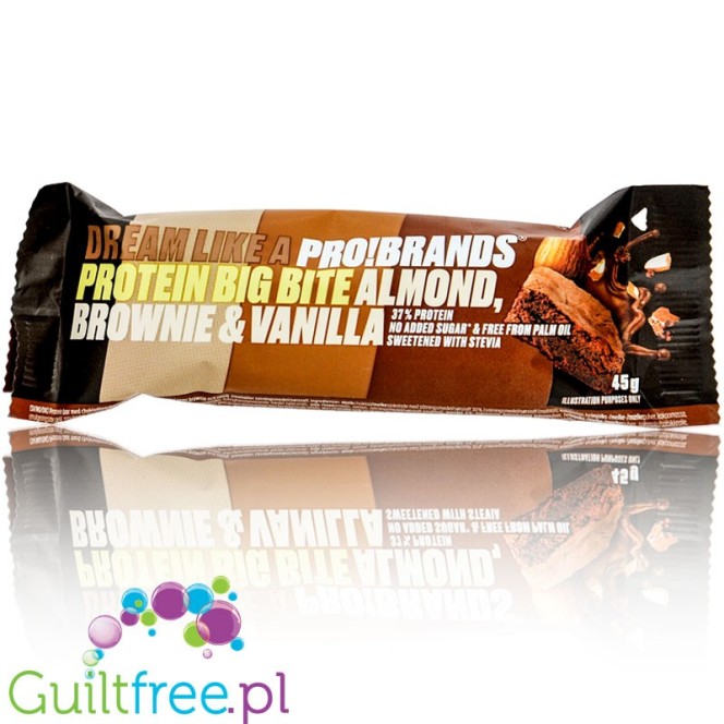 Protein Bar Bigbite Almond & Vanilla 177kcal & 17g protein sugar free bar