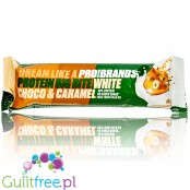 Protein Bar Bigbite White Choco & Caramel 163kcal & 14g protein sugar free bar