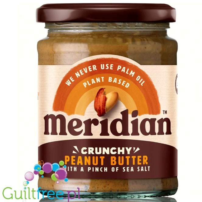 Meridian Peanut & Pinch of Salt Crunchy - masło orzechowe z odrobiną soli z kawałkami orzechów