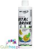 Vital Drink Lemon Lime 500ml - koncentrat bez cukru z witaminami, Cytryna & Limonka