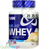 USN Blue Lab Whey Vanilla 0,9kg - odżywka białkowa WPI, WPC, WPH z Tolerase L