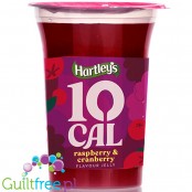 Hartley's Raspberry & Cranberry Jelly 10cal - gotowa galaretka bez cukru 10kcal, Malina & Żurawina