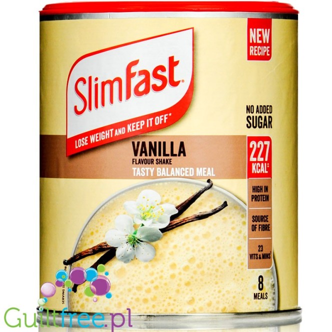 Slimfast Shake Powder Vanilla balanced meal shake with vitamins and minerals