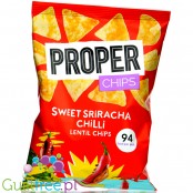 Proper Chips Sweet Sriracha Chilli Lentil Chips - pikantne chipsy z soczewicy