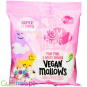 Free From Fellows Mini Vegan Marshmallow Pink & White - wegańskie mini pianki marshmallow