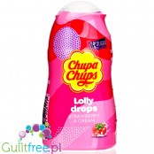 Chupa Chups Lolly Drops Strawberries & Cream - sugar free concentrated flavor enhancing drops