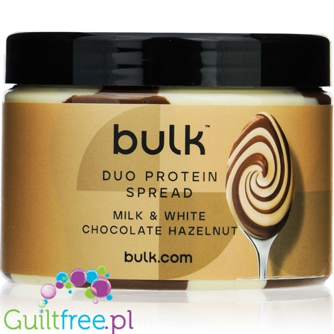 Bulk Duo Protein Spread - krem białkowy z mlecznej i białej czekolady z orzechami laskowymi