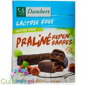 Damhert Praline Barres - bezlaktozowe bezglutenowe batoniki w czekoladzie z nadzieniem pralinowym