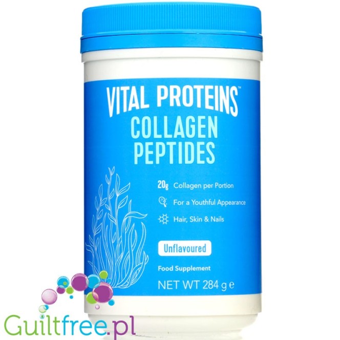 Vital Proteins Collagen Peptides, Unflavoured 284g - 100% collagen peptides without sugar, sweeteners and flavors