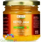 Be Keto Jam Juicy Peach - Keto Dżem™ Soczysta Brzoskwinia 50kcal z erytrolem i ksylitolem