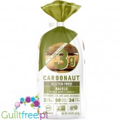 Carbonaut Low Carb Gluten Free Bagels, Seeded Herb & Garlic - keto bajgle bezglutenowe z czosnkiem i ziołami