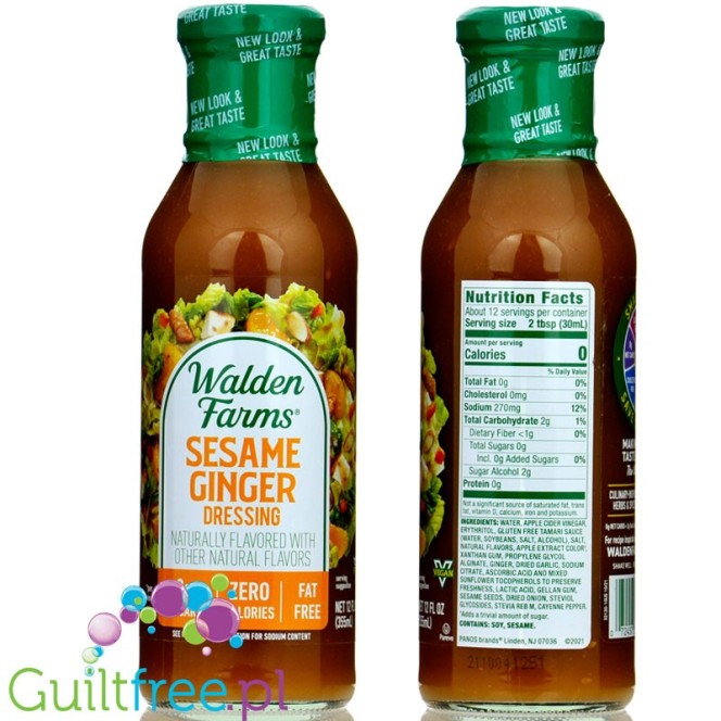 Walden Farms Dressing, Sesame Ginger US version, sucralose free