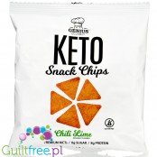 Genius Gourmet Keto Chips, Chili Lime - keto chipsy z MCT, śmietankowo-ziołowe
