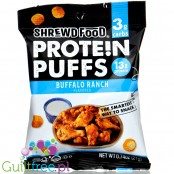 Shrewd Food Savory Protein Puffs, Buffalo Ranch - chrupki z WPI, 13g białka & 90kcal