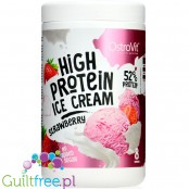 Ostrovit Protein Ice Cream, Strawberry - high protein ice cream instant mix