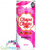Chupa Chups Zero Strawberry - napój gazowany bez cukru i kcal