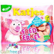 Katjes Fred Ferkel - wegańskie żelki-pianki Świnki, 30% mniej cukru bez słodzików