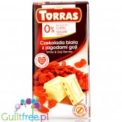 Torras White chocolate with Goji berries without added sugar
