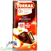 Torras Dark & Apple ciemna czekolada bez cukru z jabłkiem