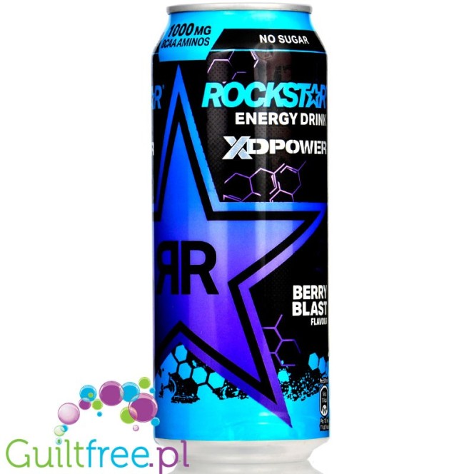 Rockstar XD Power Berry Blast 155mg kofeiny - napój energetyczny bez cukru 2kcal