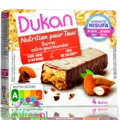 Dukan Barres Extra Gourmand - batony owsiane w czekoladzie z migdałami, 4 x 103kcal
