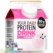 Eggy Food Your Daily Protein Drink Raspberry - 30g białka & 140kcal, szejk z białek jaj, bez laktozy