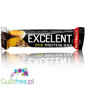 Nutrend Excelent Protein Bar Peanut Butter 85g - baton proteinowy bez glutenu z BCAA, glutaminą i witaminami, Masło Orzechowe
