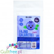 FitRec Fajna Galaretka Blueberry, sugar free jelly powder, 5 servings