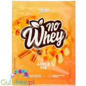 Rocka Nutrition NO WHEY Apple Pie - wegańska odżywka białkowa 5 źródeł białka, bez soi i glutenu, saszetka
