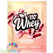 Rocka Nutrition NO WHEY Raspberry Coconut - wegańska odżywka białkowa 5 źródeł białka, bez soi i glutenu, saszetka