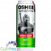 Oshee Wiedźmin Kot - Jabłko & Kiwi, napój energetyczny z witaminami B & 160mg kofeiny