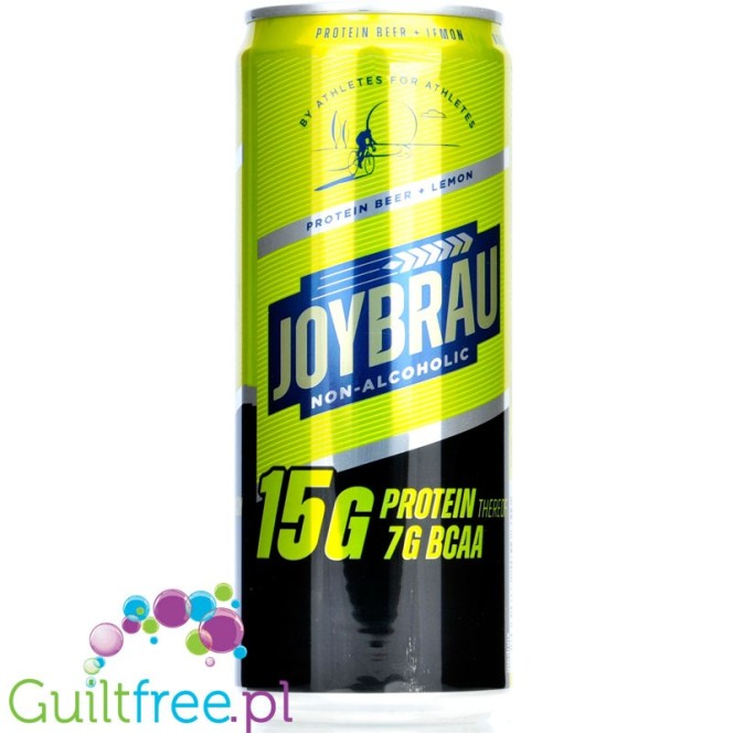 Joy Bräu Protein Beer Lemon - bezalkoholowe piwo proteinowe a la cytrynowy radler, 15g białka